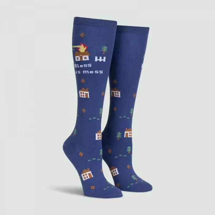 F0636 BlessThisMess KneeHighSocks Legform - SOHO Ideje i darovi