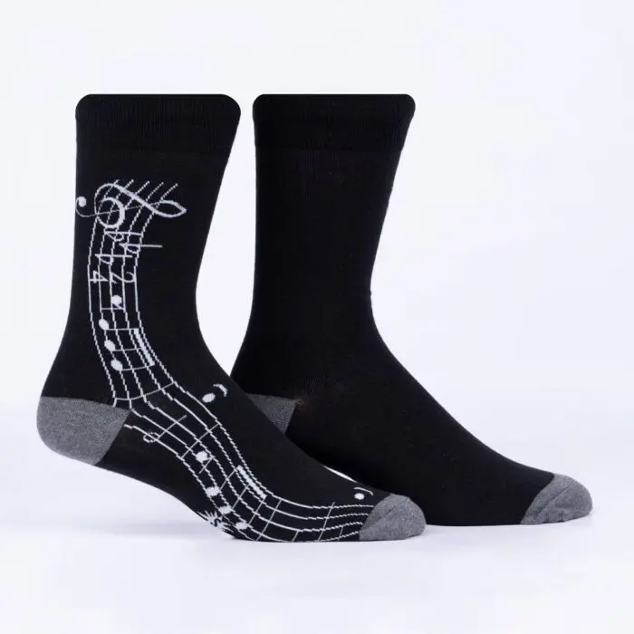 MEF0591 MusicIsMyForte MensCrewSocks Legform - SOHO Ideje i darovi