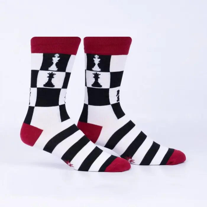 MEF0597 CheckYeah MensCrewSocks Legformmedium - SOHO Ideje i darovi