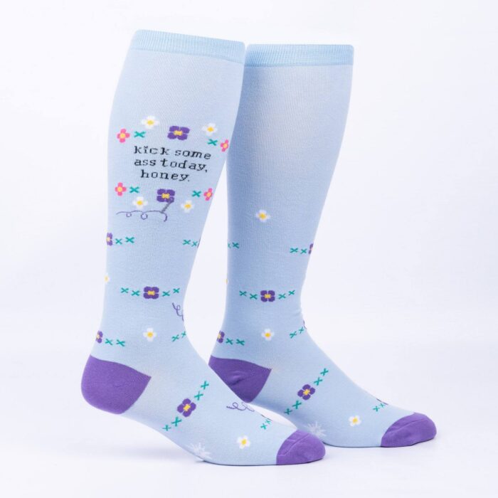 S0157 KickSomeAssTodayHoney StretchItSocks Legform - SOHO Ideje i darovi