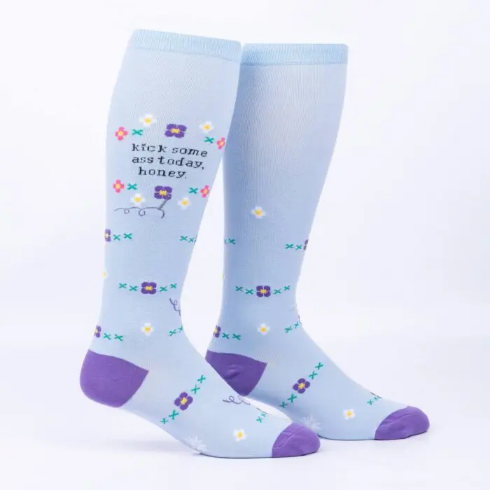 S0157 KickSomeAssTodayHoney StretchItSocks Legform - SOHO Ideje i darovi