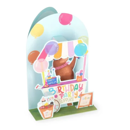 Čestitka Teddy Cart